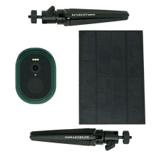 Load image into Gallery viewer, NatureSpy WiFi WildCam 2 with solar panel and two minipods
